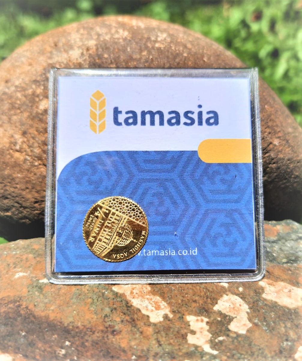 KOIN 1/4 DINAR TAMASIA 22 KARAT 1.063 gram